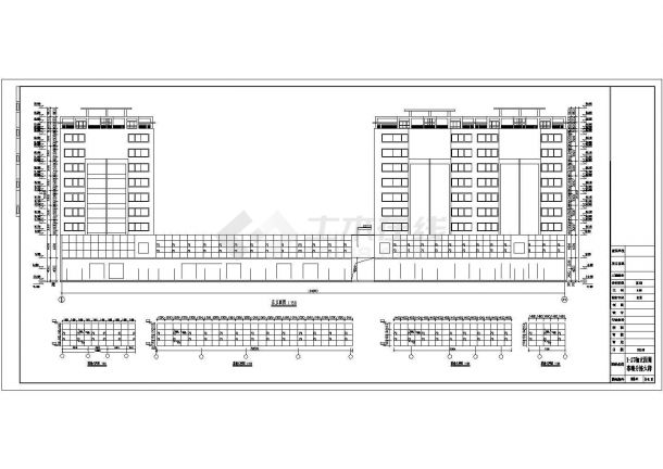 某住宅小区9层住宅楼建筑方案设计图-图一