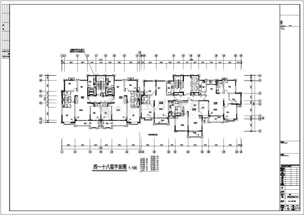 某18层高层住宅（下设一层商业网点）通风防排烟设计图-图二