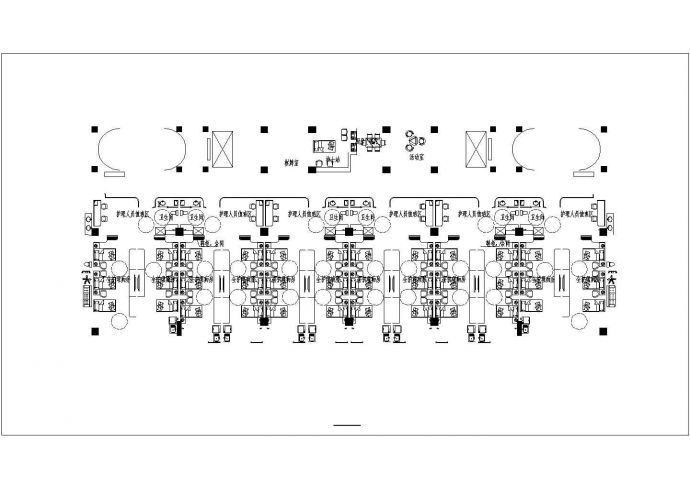 6层养老院建筑施工图，含推敲图纸_图1