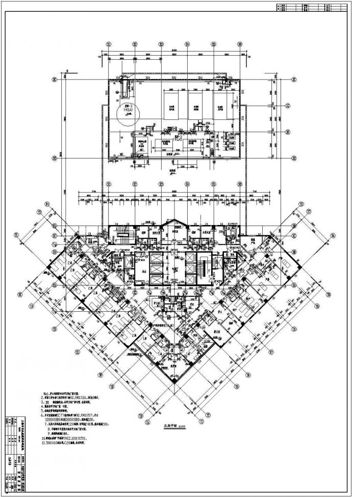 某个地区的居民住宅的09五层平面设计图_图1