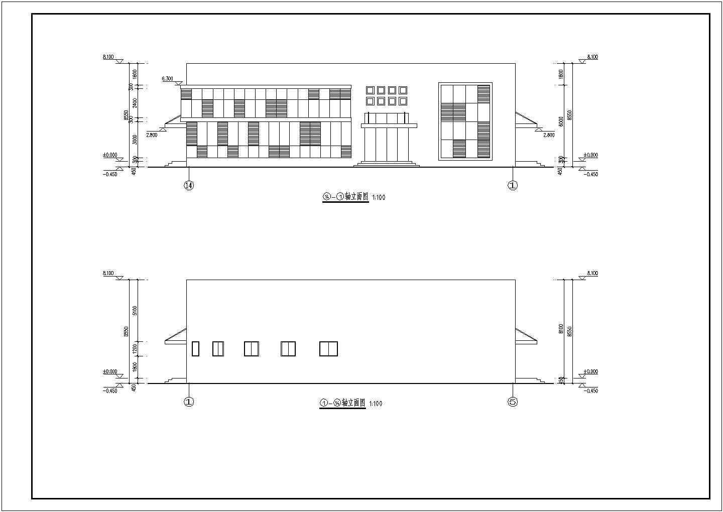 四川某药厂单层展厅建筑设计施工图