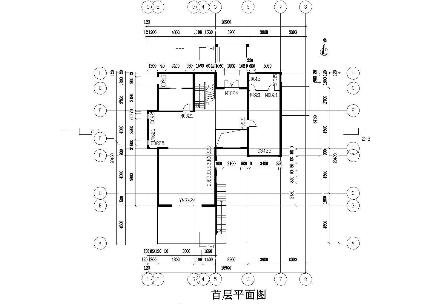 别墅模型图纸(bim学习资料)