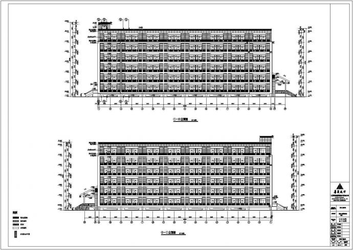 徐州某六层框架结构宿舍楼全套建筑施工图_图1