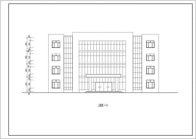 某公司四层综合办公楼建筑设计施工图_图1