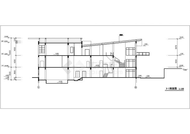 某地豪华会所的全套CAD建筑设计图纸-图二