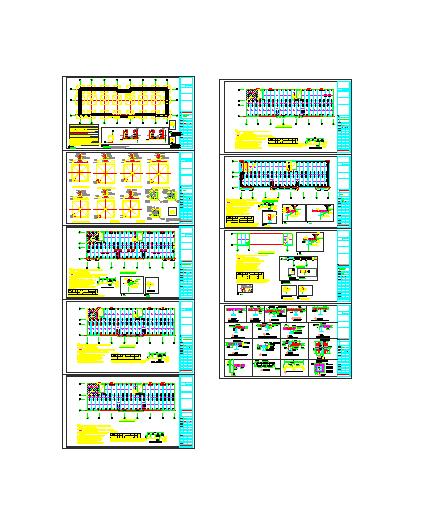 某地钢结构办公楼建筑cad图纸（共9张）