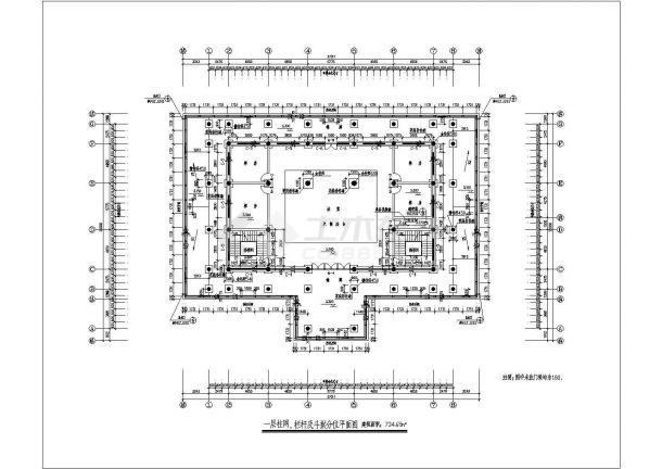 某地某风格古建筑cad设计详施工图纸-图二