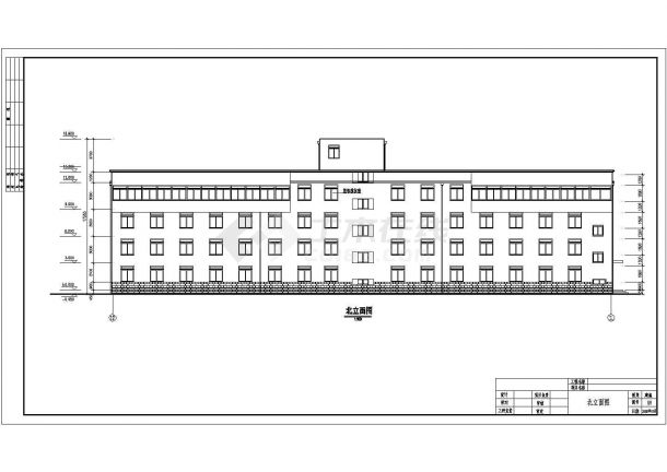宝鸡市四层框架结构小型医院住院楼建筑方案图-图一