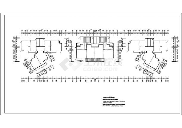 某中学宿舍住宅楼电气设计方案及施工CAD图纸-图二