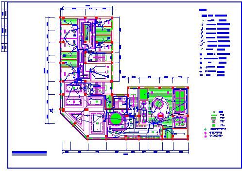 浴场全套电气施工CAD图（节点详细）-图二