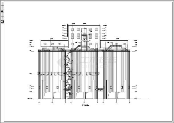 某地3个18m筒仓结构布置施工图纸-图一
