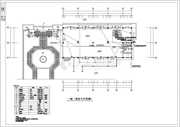 某集团多层住宅电气设计方案及施工CAD图纸-图一