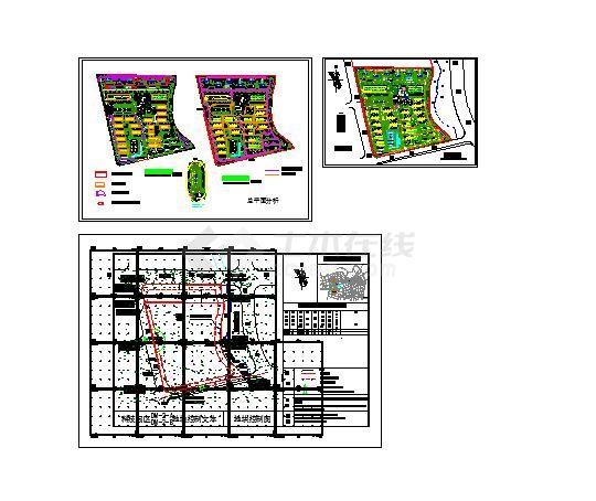 居住小区地形建筑规划图（节点详细）-图一