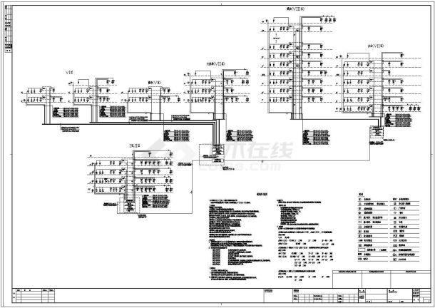 某大型广场系统cad设计图(标注详细）-图一