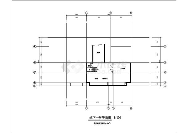 某地区总建筑面积566.5平米的别墅建筑施工图-图一