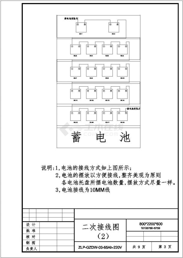 GZDW微机控制直流屏全套电气原理图全套图纸-图二