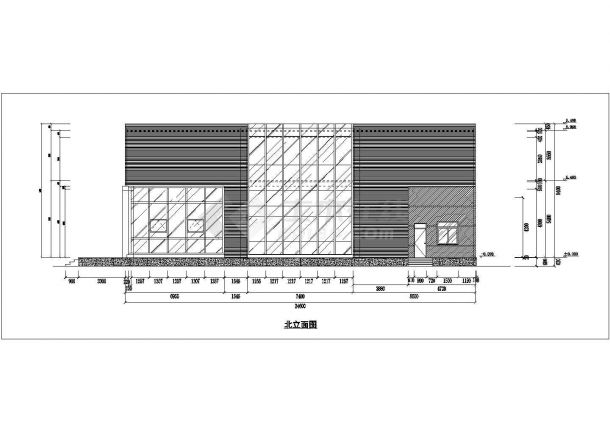  Some decoration drawings and renderings of a sales office of Baoji 2-floor frame structure - Figure 1