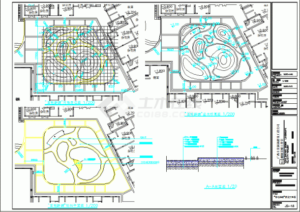 某地庭香园环境景观园林CAD设计施工图-图二