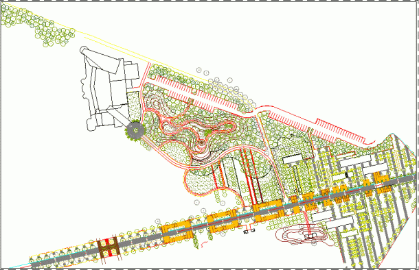 某地某公园景观规划园林CAD设计施工图-图一