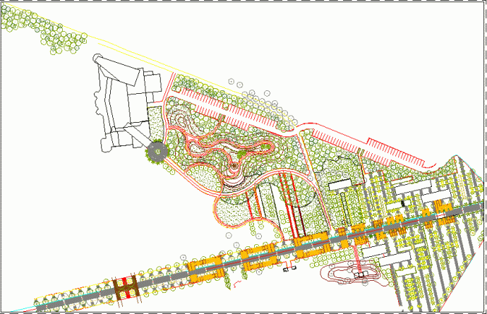 某地某公园景观规划园林CAD设计施工图_图1