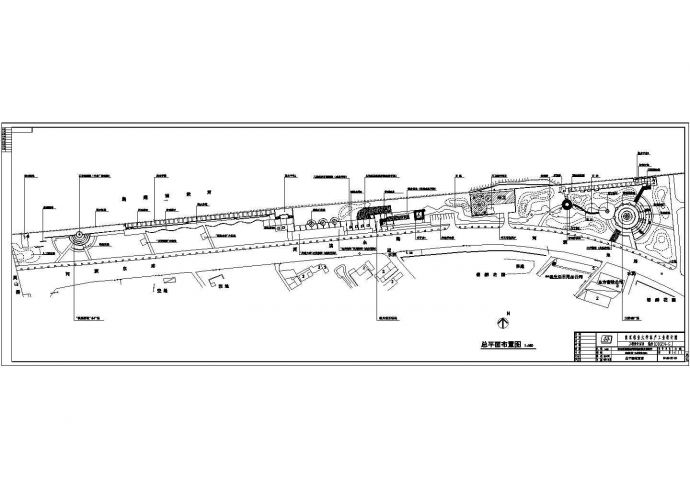 某地大通扬运河河滨公园园林CAD设计成套图纸_图1
