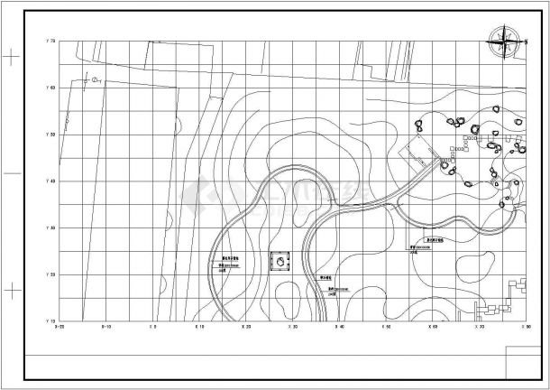某地大小游园景观园林CAD设计施工图纸-图二