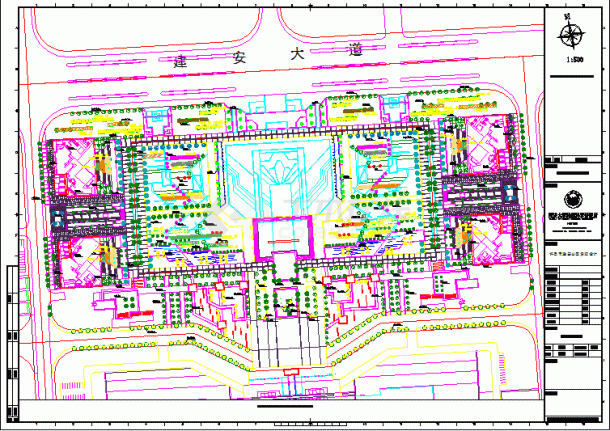 某地建安公园方案文本园林CAD设计施工图纸-图一