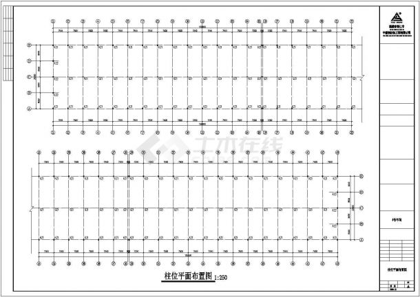 受欢迎的300x36石材钢结构厂房CAD设计图-图二