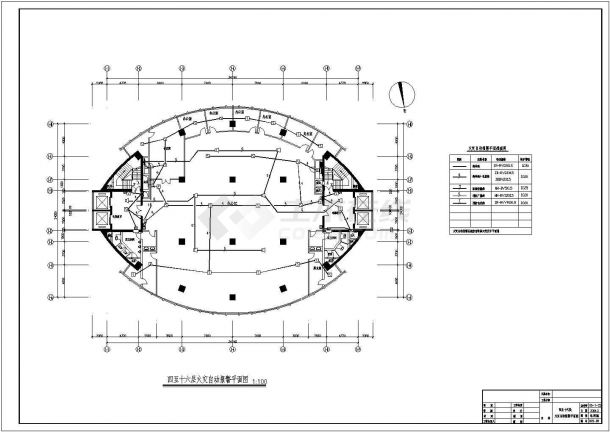 管理中心办公大楼弱电全套详细电气设计施工平面CAD图-图二