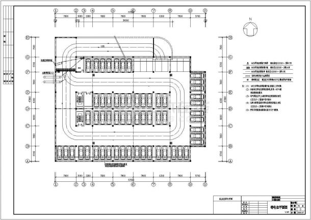 地下车库全套详细电气设计施工CAD图纸-图二