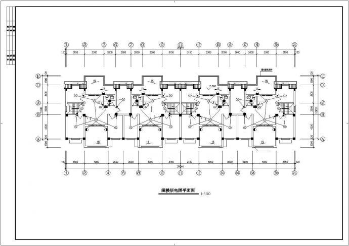 高层住宅楼电气设计施工CAD图纸及方案_图1