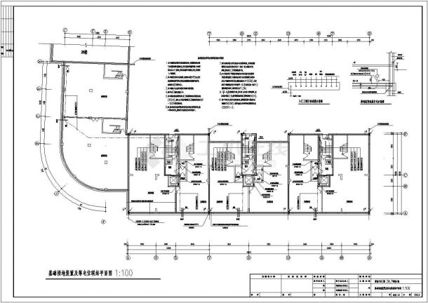 小区B区2号、7号楼电报电气设计施工CAD图-图二
