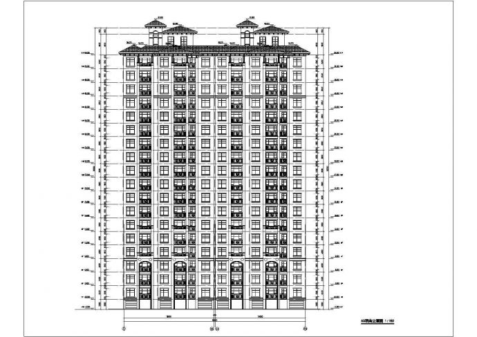 某地18层剪力墙结构住宅楼建筑设计方案图纸_图1