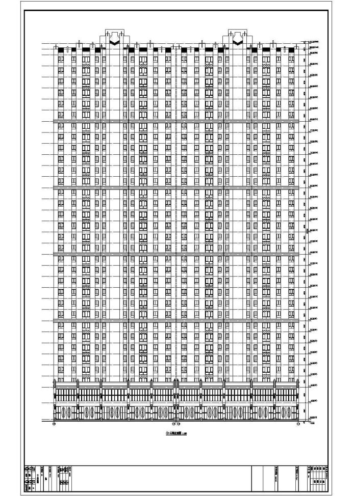 某地32层框架剪力墙结构住宅楼建筑设计方案图_图1