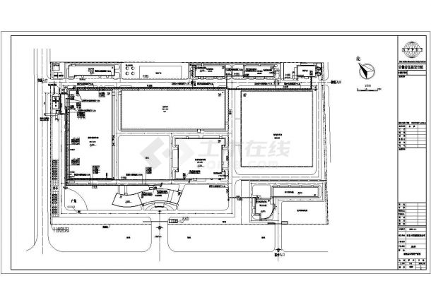 【南京】某5层砼结构制药厂院区锅炉房室外动力管线全套施工图-图一
