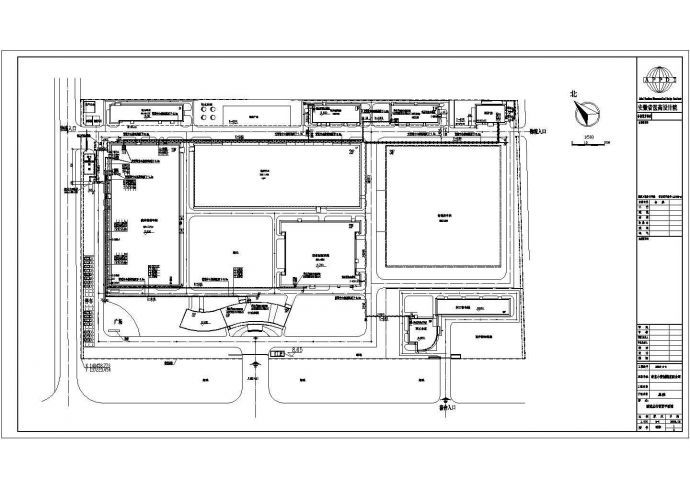 【南京】某5层砼结构制药厂院区锅炉房室外动力管线全套施工图_图1