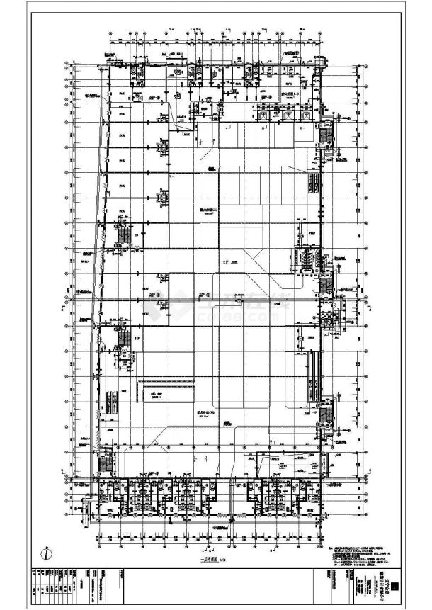 某地4层框架结构超市部分建筑施工图-图二