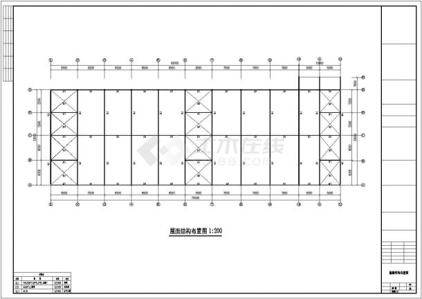某钢结构工程厂房CAD设计图（含设计说明）-图二