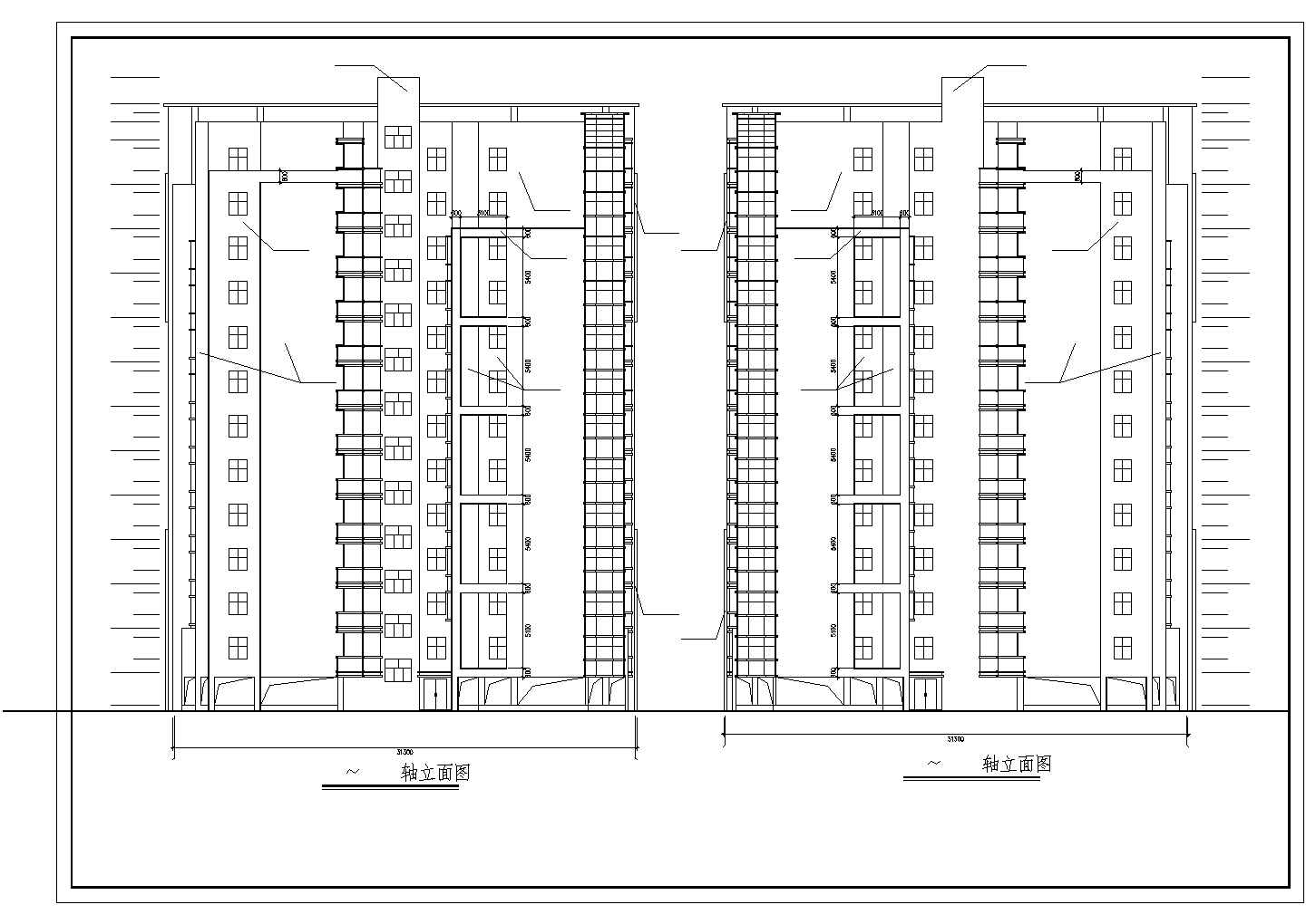 某地13层框剪结构住宅楼建筑设计方案图