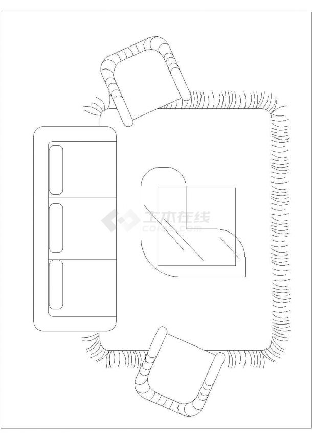 装修CAD的常用素材详细精简图库-图一