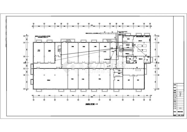 某地带地下室四层幼儿园教学楼电气施工图-图二