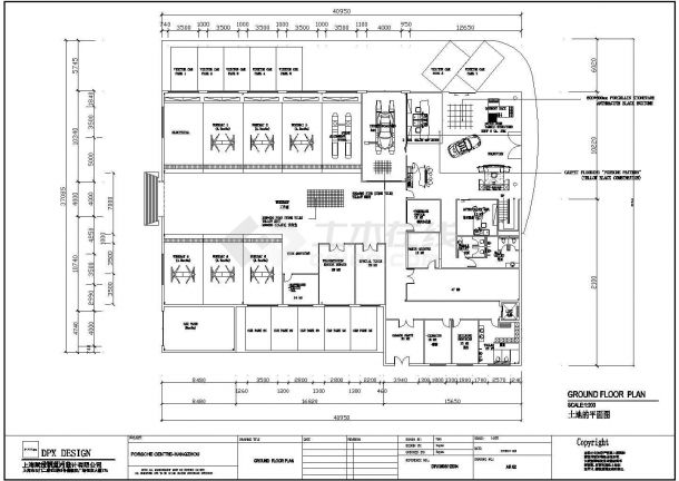 某地保时捷汽车展厅CAD图纸（全套)-图二