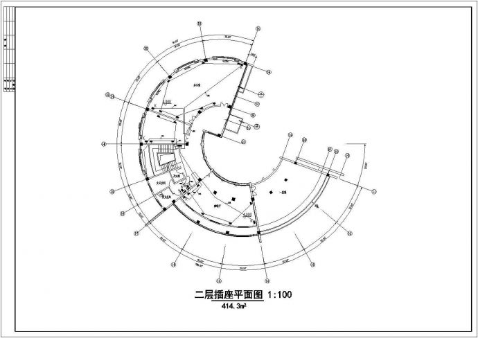 南京某地某会所电气cad设计施工图_图1