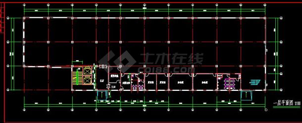 某地简单小型的厂房建筑图（共6张）-图二