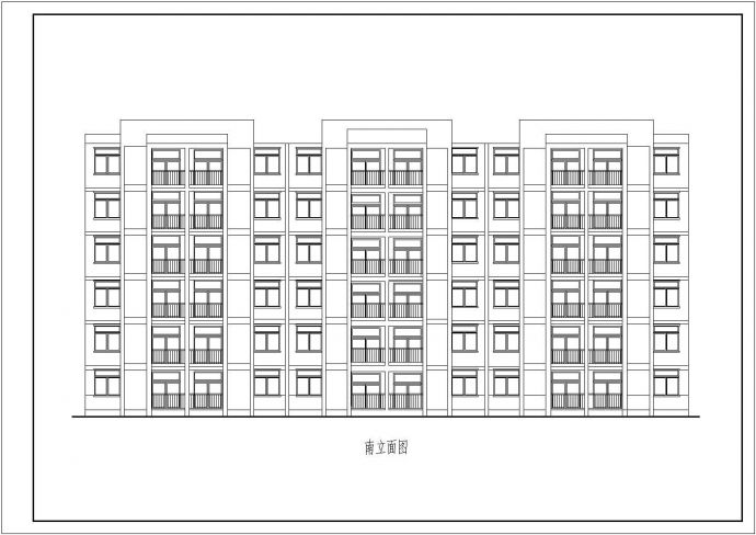 某地区三套廉租房建筑设计方案图（5层/6层/18层）_图1
