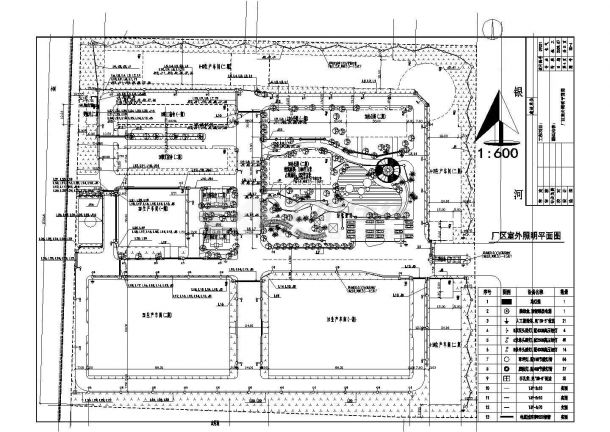 某工厂厂区路灯照明电气设计CAD施工方案图-图一