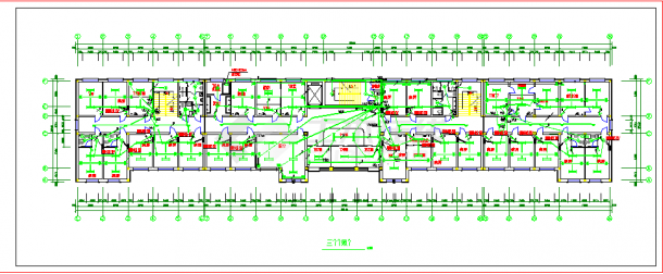 某医院内部全套电气设计CAD施工图纸-图二