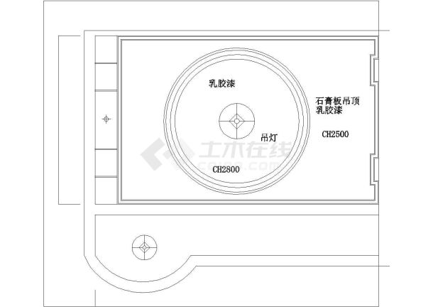 室内装修设计cad节点详细施工精简图-图一