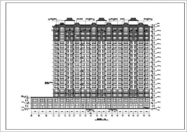 18层剪力墙结构住宅楼建筑设计施工图-图一