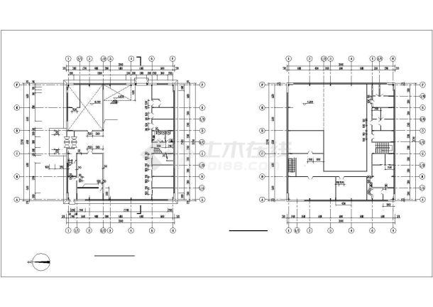 某试验办公楼建筑扩出设计全套CAD图纸-图一